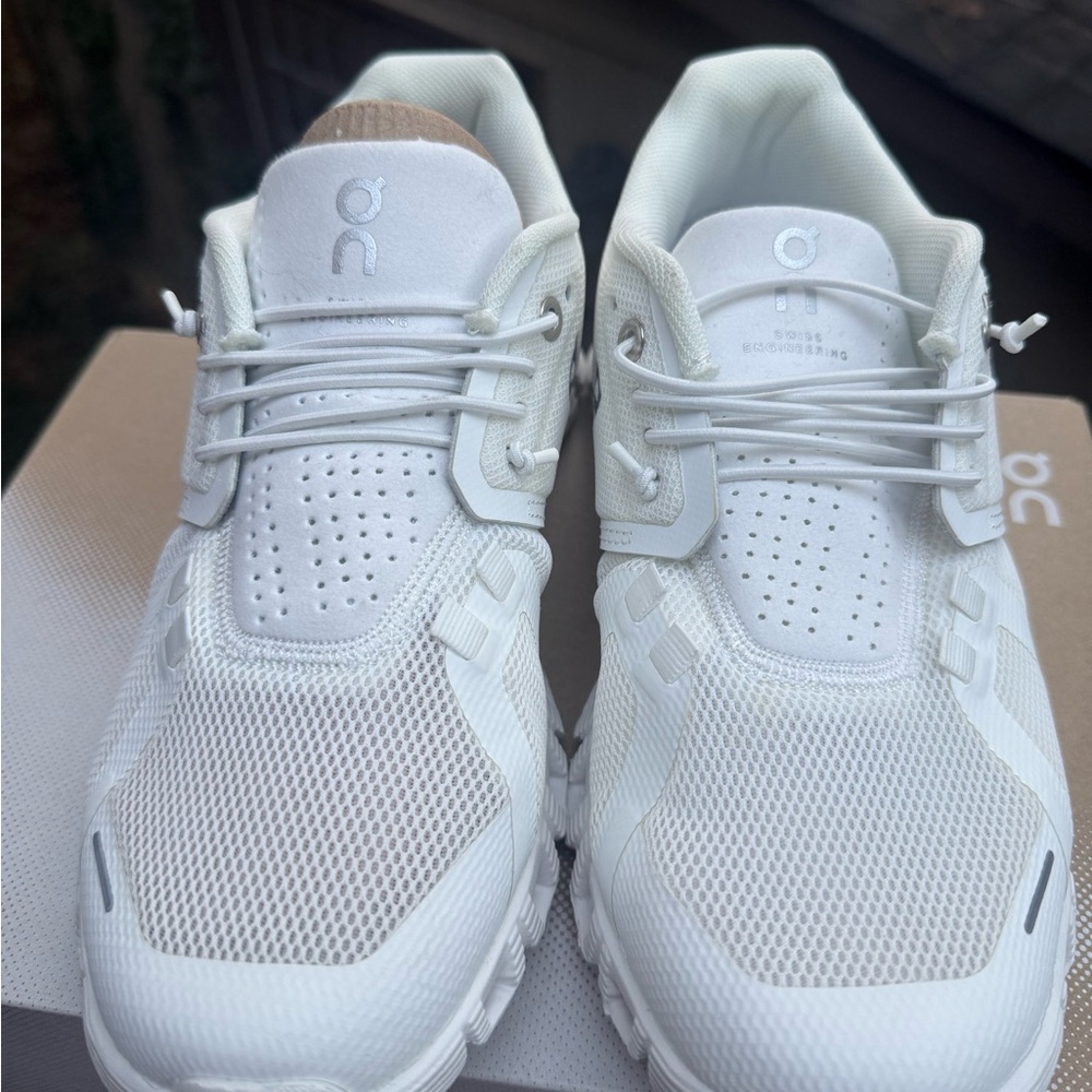 On Running Cream Athletic Shoes - Picture 2 of 9